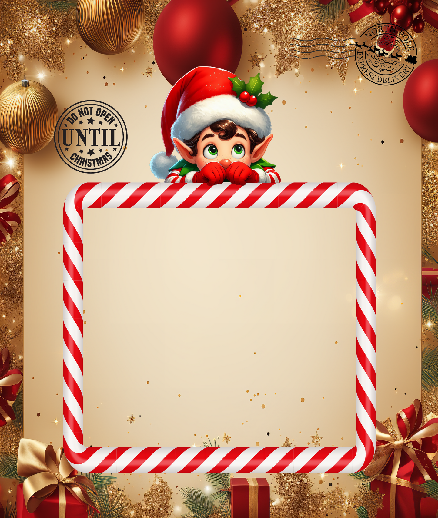 Jumbo Christmas Card Template